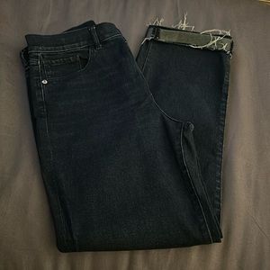 Express Jean Straight Ankle High Rise